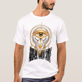 Minimal Guld Egyptisk Mask T-Shirt – Lyx