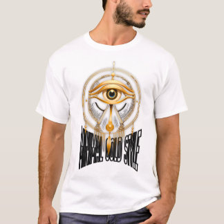 Minimal Guld Egyptisk Mask T-Shirt – Lyx