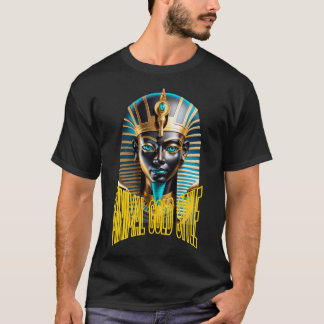 Minimal Guld Egyptisk Mask T-Shirt – Lyx