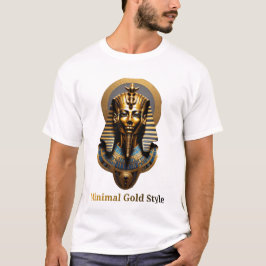 * Minimal Guldmask T-Shirt – Lyxig Streetwear