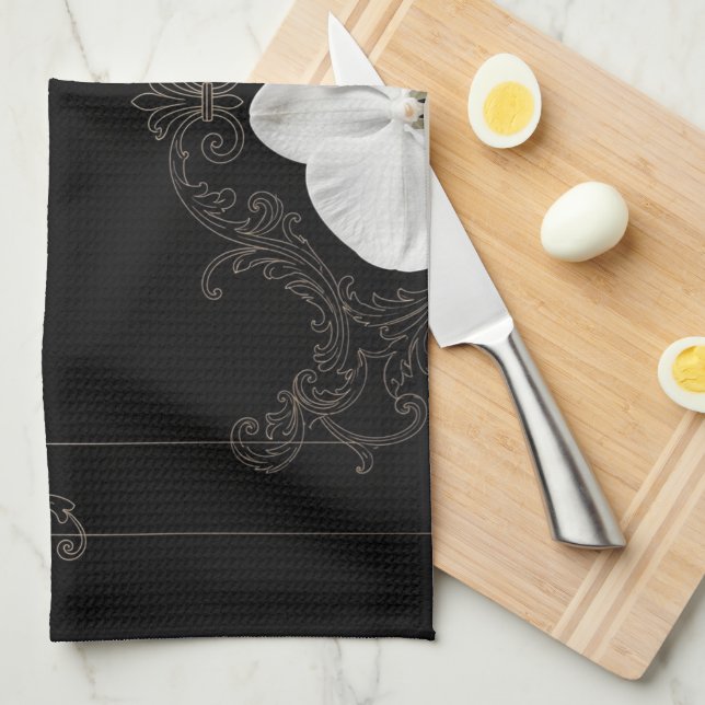 Minimal Guldorkidé Haute Couture Placemat  Kökshandduk (Vikt i Fjärdedel)