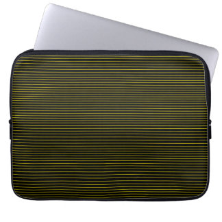 Minimal gult linjer laptop fodral