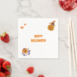 Minimal Halloween fest Pumpkin Pappersservett