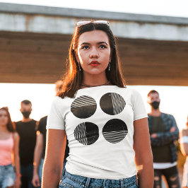 Minimal halvcirkel t shirt