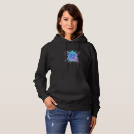 Minimal Hand & Eye Symbol Kvinnlig Hoodie – Andlig T Shirt