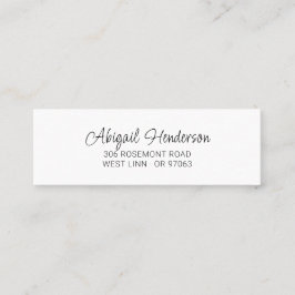 Minimal handskriven 10a | Mini Affärskort Mini Visitkort