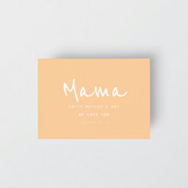 Minimal handskriven Elegant Modern Mors dag Kort