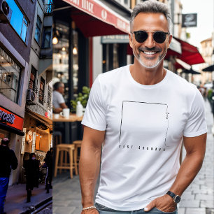 Minimal + handskriven  Världens bästa farfar herr  T Shirt