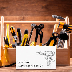 Minimal Handyman Service Verktyg underhåll Visitkort