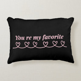 Minimal Heart Arrow Valentine T-Shirt Prydnadskudde