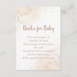 Minimal Heart Books for Baby Card – Blush Pink Tilläggskort