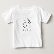 Minimal Hej Bäste julrener Baby T-Shirt