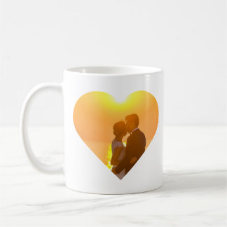 Minimal hjärtsformad foto - jag Kärlek er Wifey Kaffemugg