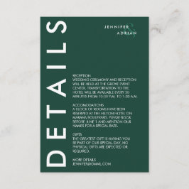 Minimal inbjudan till Bröllop-information