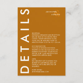 Minimal inbjudan till Bröllop-information