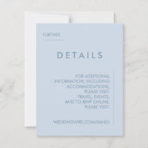 Minimal inbjudan till Bröllop-information