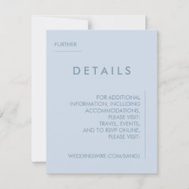 Minimal inbjudan till Bröllop-information