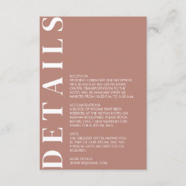 Minimal inbjudan till Bröllop-information