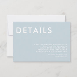 Minimal inbjudan till Bröllop-information