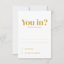 Minimal inbjudan till Bröllop-information