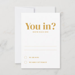 Minimal inbjudan till Bröllop-information