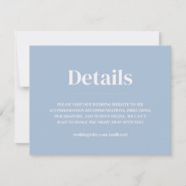 Minimal inbjudan till Bröllop-information