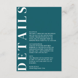 Minimal inbjudan till Bröllop-information