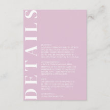 Minimal inbjudan till Bröllop-information