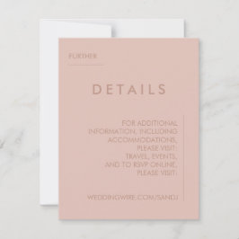 Minimal inbjudan till Bröllop-information