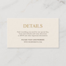 Minimal Ivory & Guld Bröllop