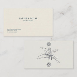 Minimal Japanese Business Card  Visitkort