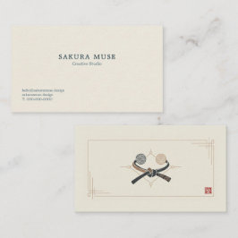 Minimal Japanese Business Card  Visitkort