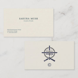 Minimal Japanese Business Card  Visitkort