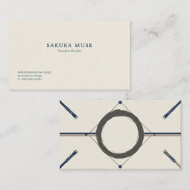 Minimal Japanese Business Card  Visitkort