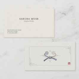 Minimal Japanese Business Card  Visitkort
