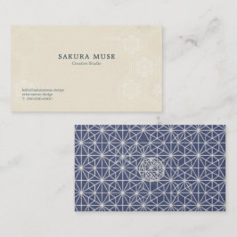 Minimal Japanese Kamon Business Card – Modern  Visitkort