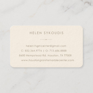 Minimal jordnära neutral modern visitkort