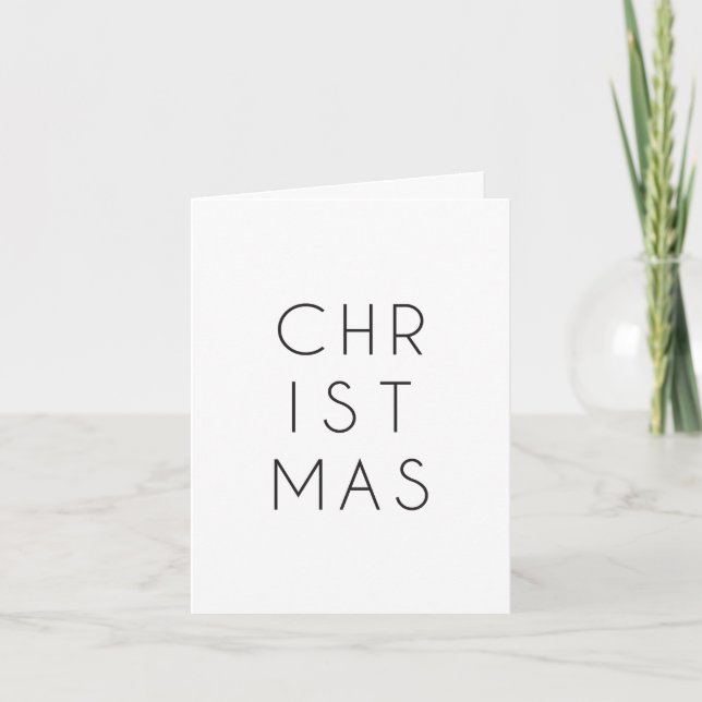 Minimal jul kort (Framsida)