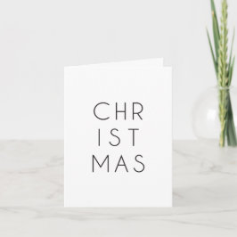 Minimal jul kort