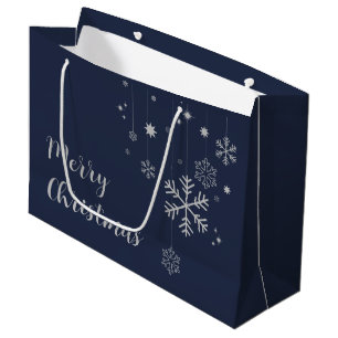 Minimal juldesign med snöflingor