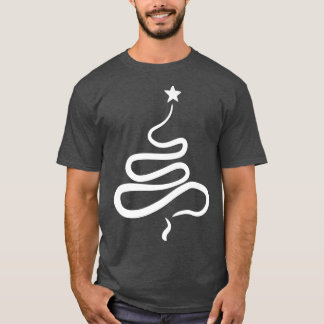 Minimal Julgran Silhouette-design T Shirt