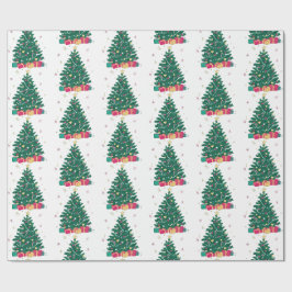 Minimal julgranmönster julklapp presentpapper