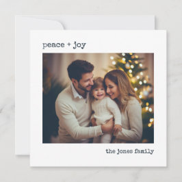 Minimal julkort med eget foto