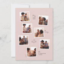 Minimal julkort med sju foton