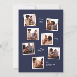 Minimal julkort med sju foton