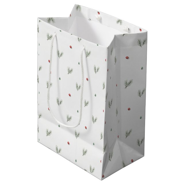 Minimal julmönster, skandinavisk tall (Framsidan Vinklad)
