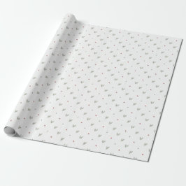 Minimal julmönster, skandinavisk tall presentpapper