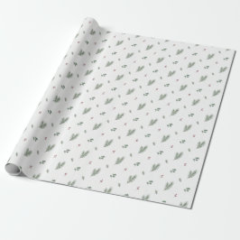 Minimal julmönster, tall, bär presentpapper