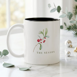 Minimal julmugg Modern julpresent Två-Tonad Mugg