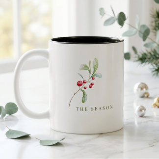 Minimal julmugg Modern julpresent Två-Tonad Mugg